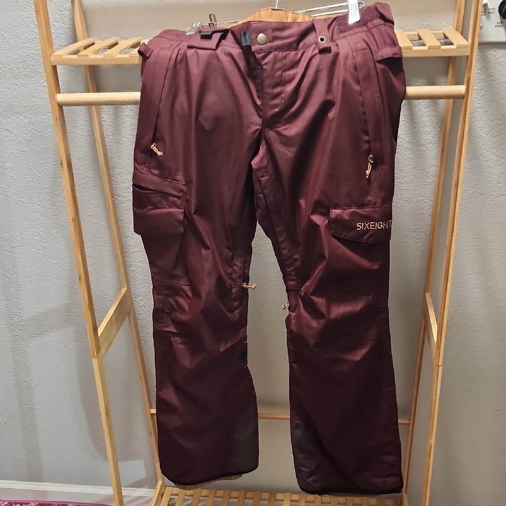 686 Women's Smart 3in1 Burgundy Cargo Snow Pants
